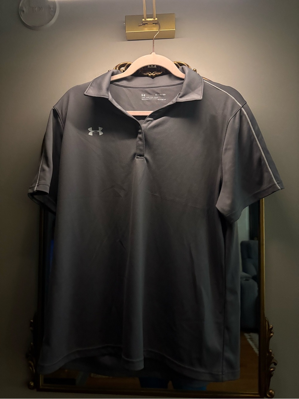Under Armour Women's Gray Short Sleeve Polo